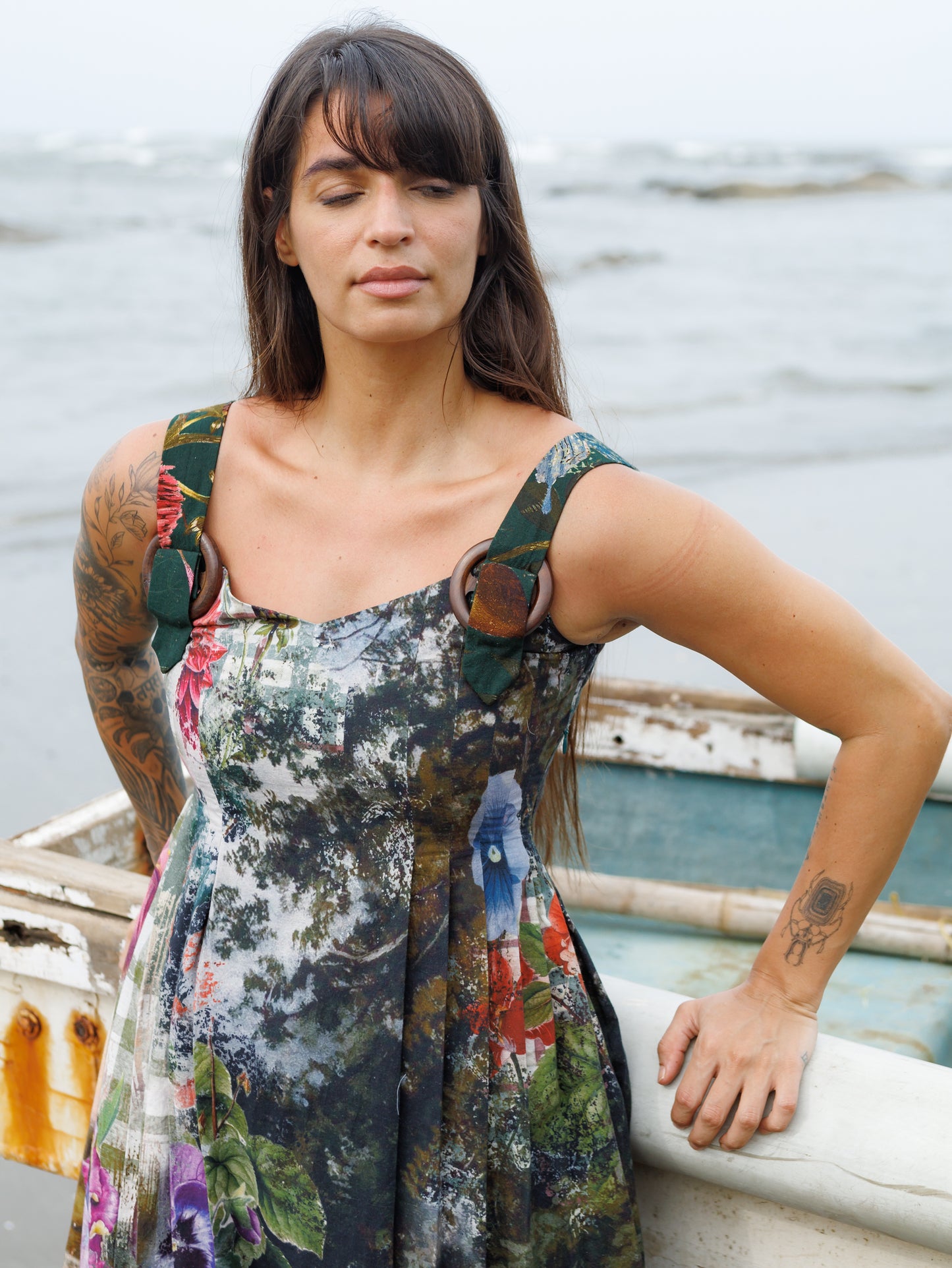 Fern Whisper Buckle Dress