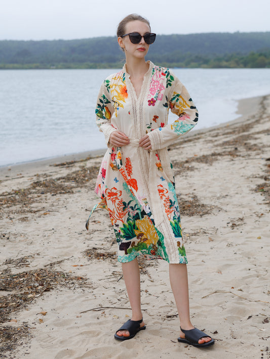 Cinnamon Garden Crochet Dress