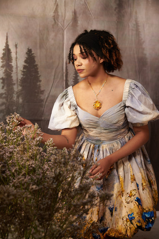 Hayland Midi Balloon Sleeve Dress