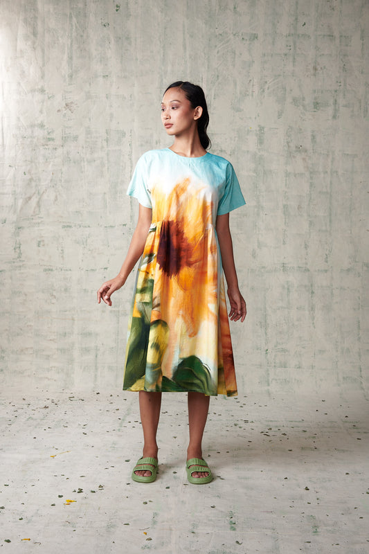 Sunflower A-line dress