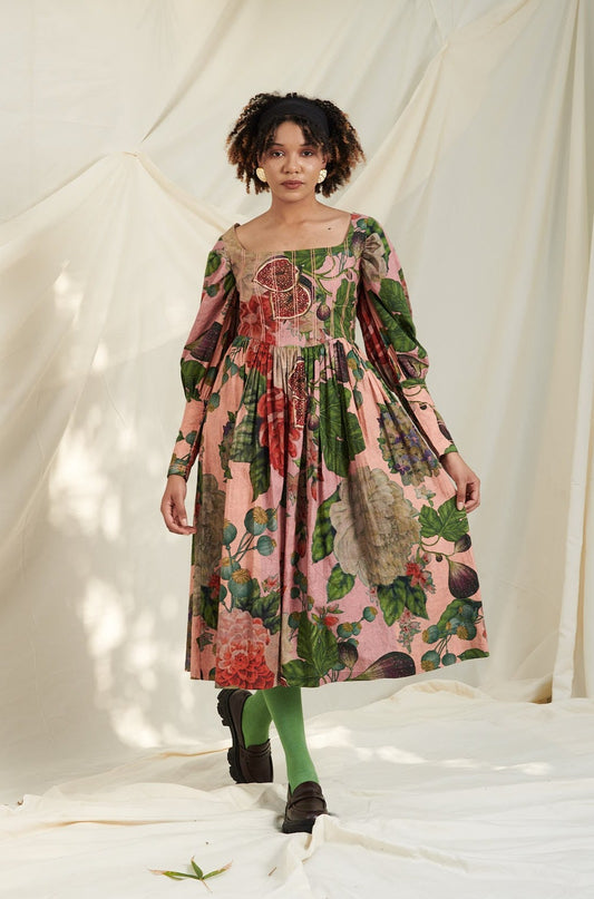 Pink & Peach Corset Dress