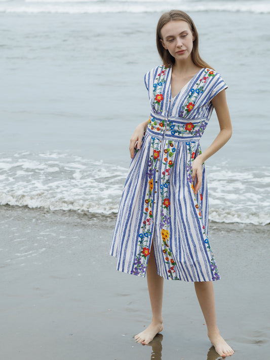 Ocean Stripe Dress