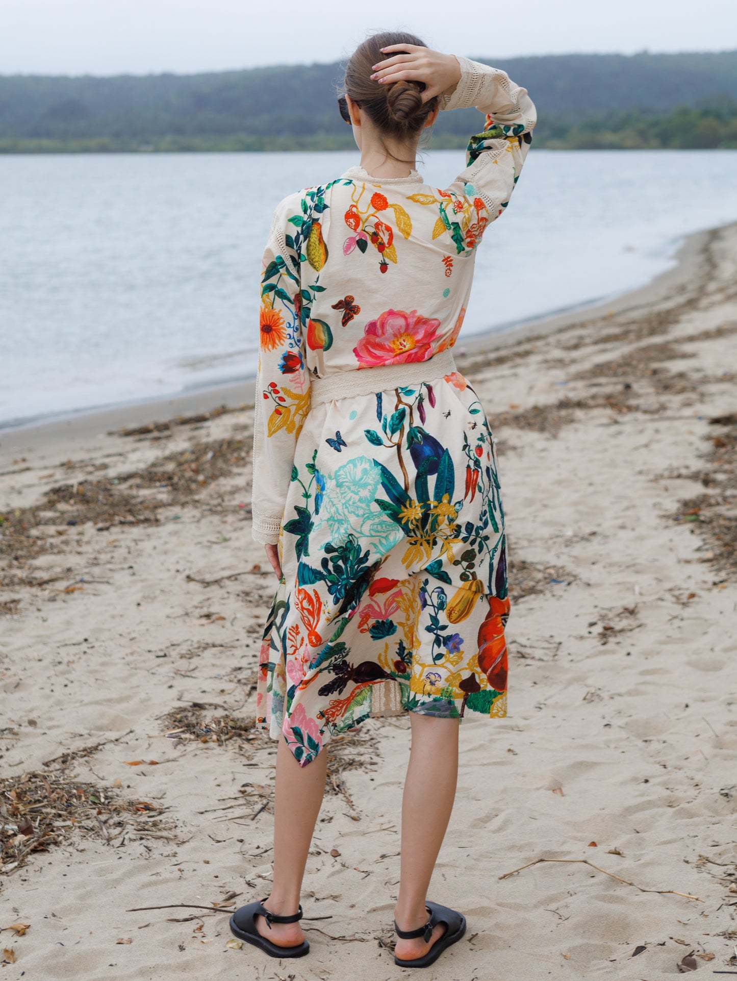 Cinnamon Garden Crochet Dress