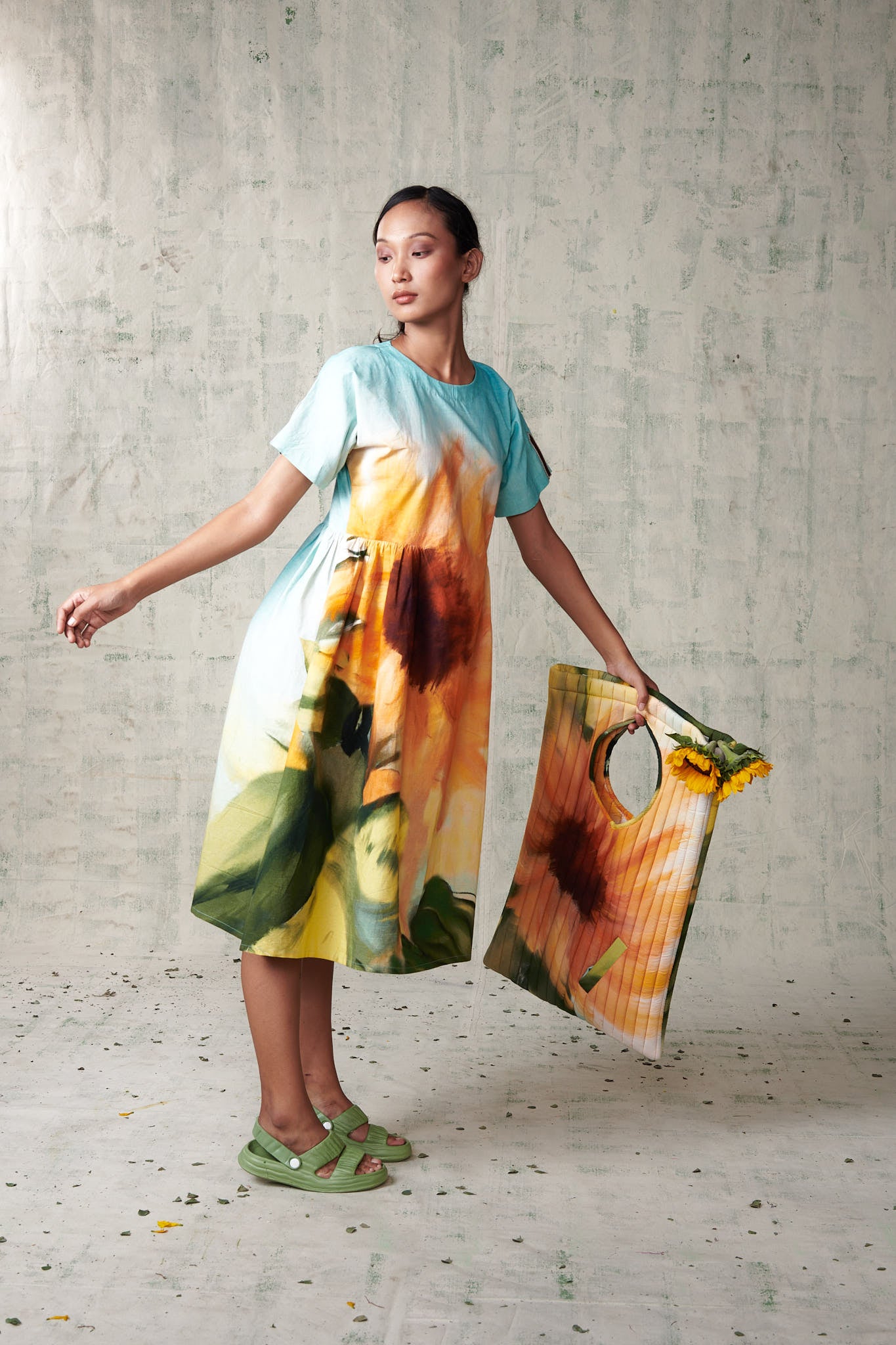 Sunflower A-line dress