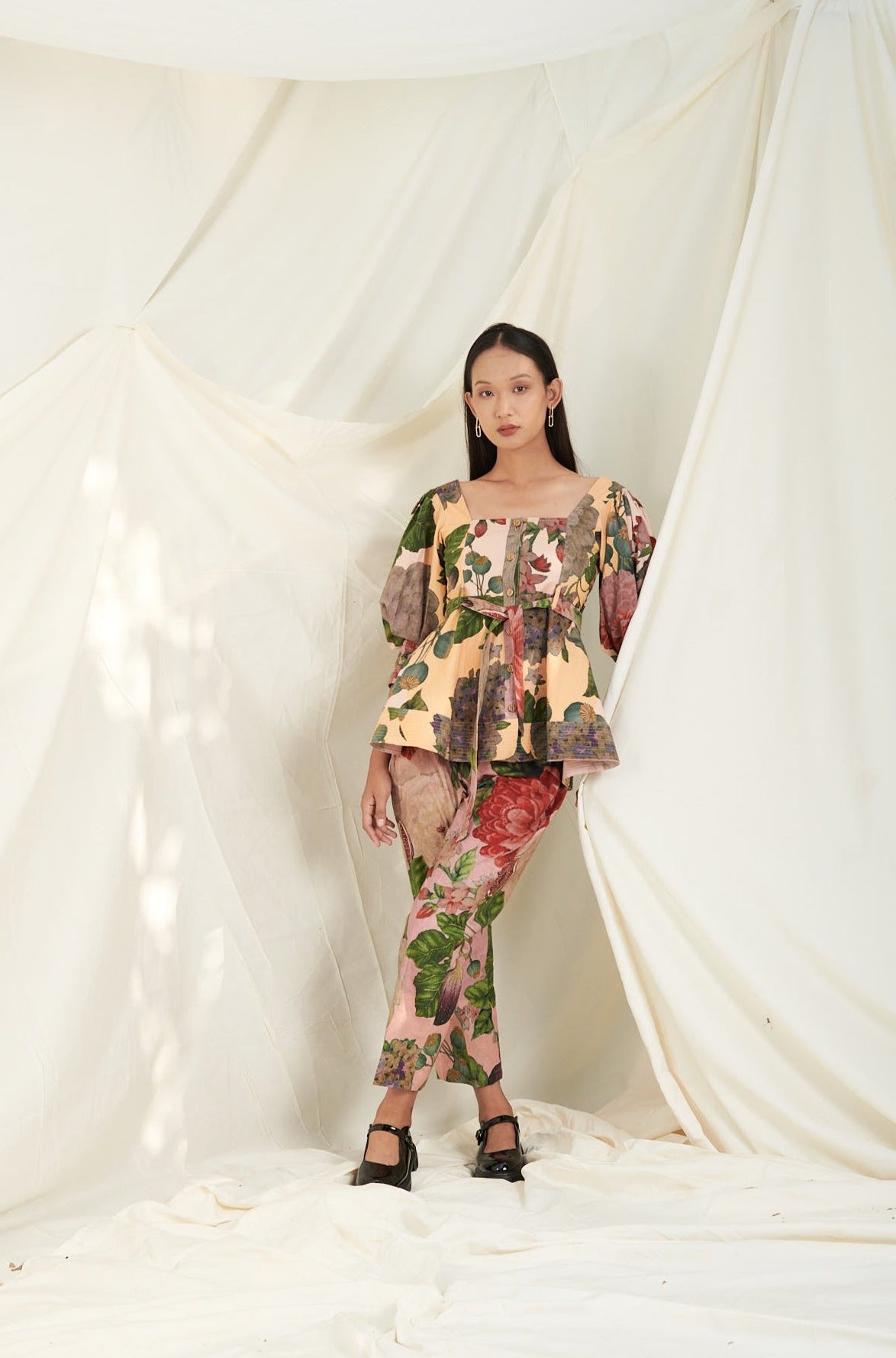 Multi Color Poppy Bloom Quilted Co-ord Set